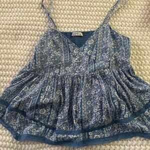 Arizona Love Blue Floral Camisole